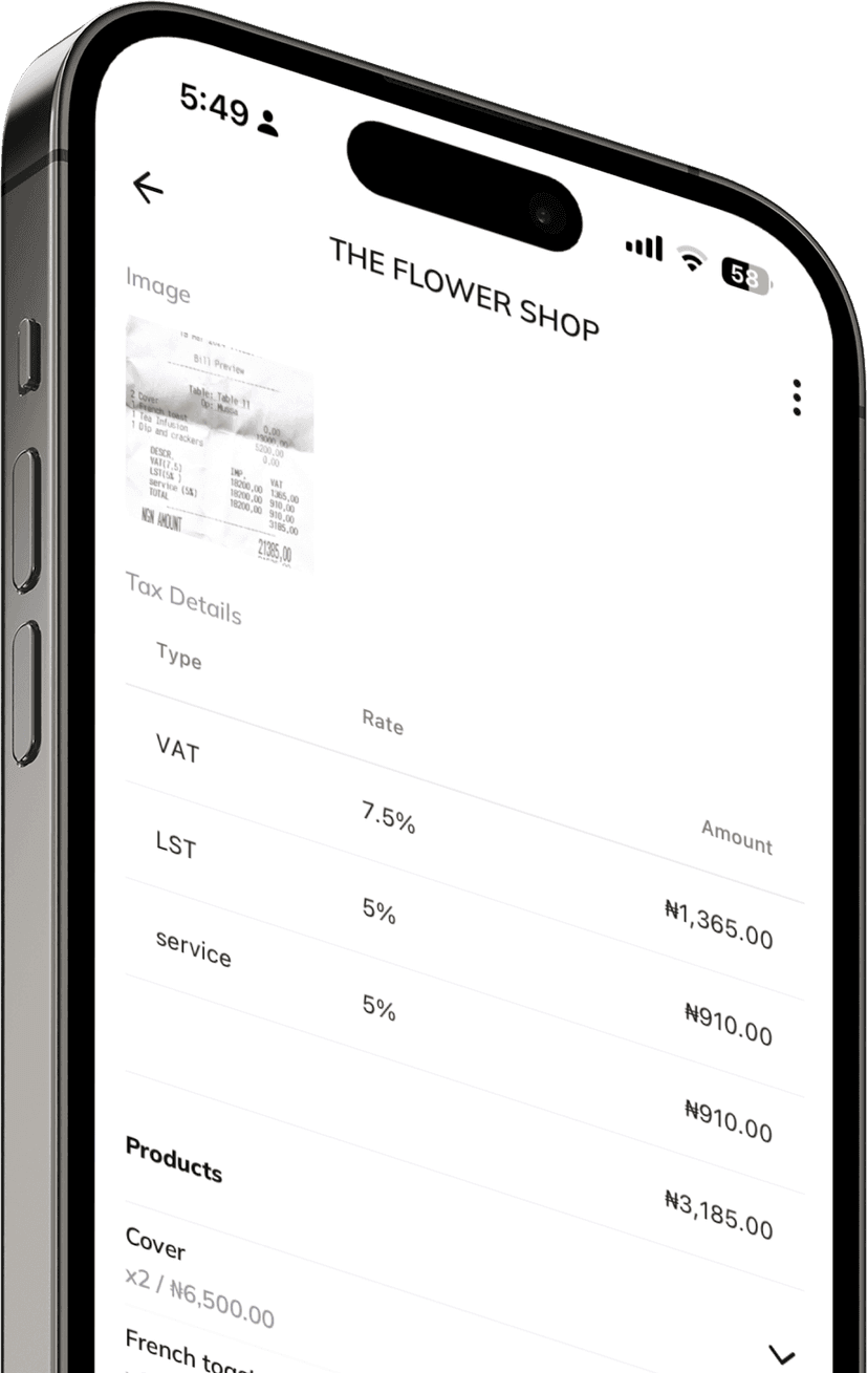 image of the expense ai app